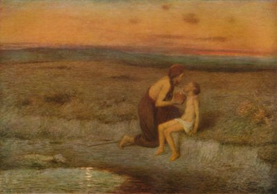 ハガルとイシュマエル、19世紀 作： William Edward Stott
