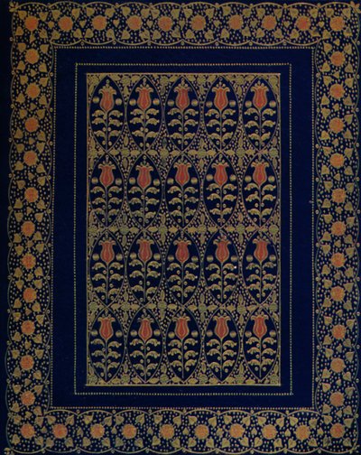 ブルーモロッコでインレイと金の工具を使った製本、1914年 作： Edward Sullivan