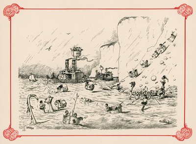 練習での艦隊 作： Edward Tennyson Reed