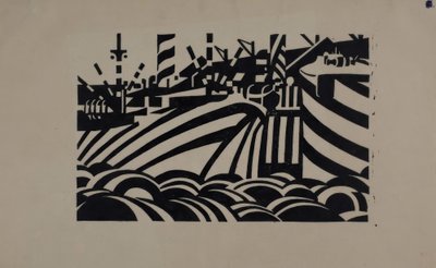 ドックの様子 作： Edward Wadsworth