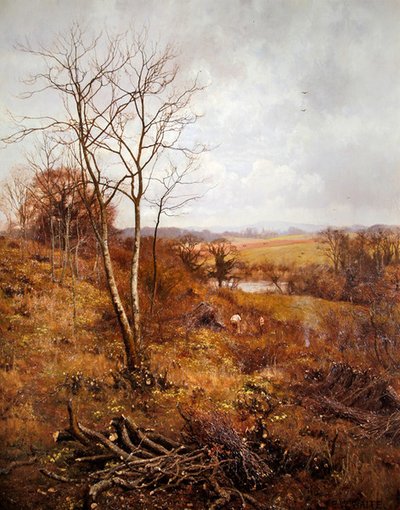 4月のある日（油彩・パネル） 作： Edward Wilkins Waite