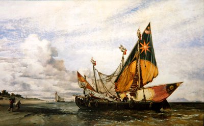ビーチ風景 作： Edward William Cooke