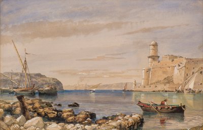 城塞と港 作： Edward William Cooke