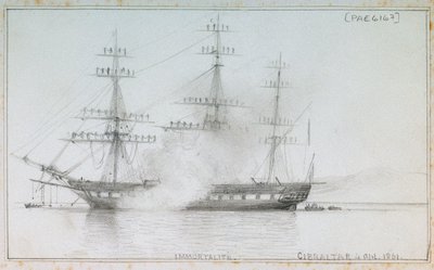 イモータライト」ジブラルタル、1861年4月4日 作： Edward William Cooke