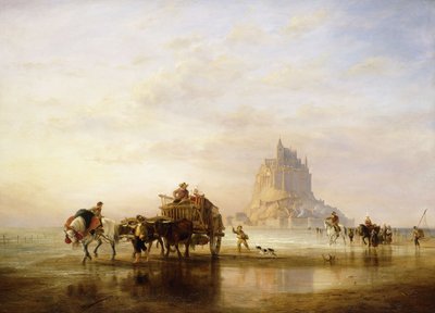 モンサンミッシェル、1840 作： Edward William Cooke