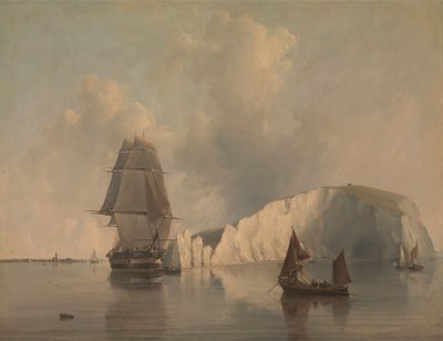 オフ・ザ・ニードルズ、ワイト島 作： Edward William Cooke