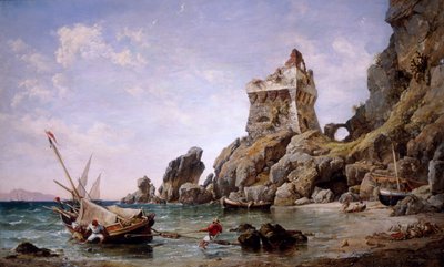 1849年、イタリア、サレルノ。 作： Edward William Cooke