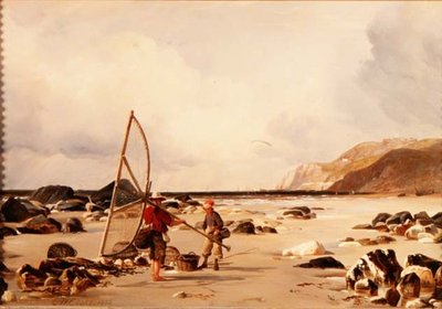 浜辺の海老蔵 作： Edward William Cooke