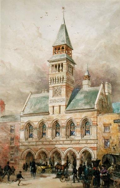 シビックビル（水彩・紙 作： Edward William Godwin