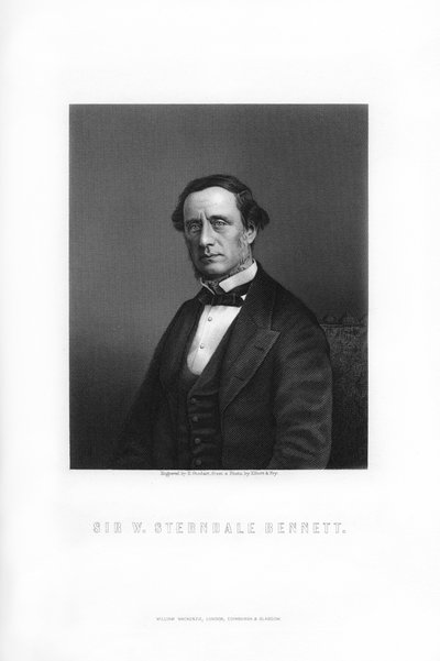 ウィリアムスタンデールベネット卿、英語作曲家、1899年。 作： Edward William Stodart