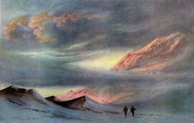 ハットポイントからの夕日、1911年4月2日、1913年 作： Charles Edward Wilson