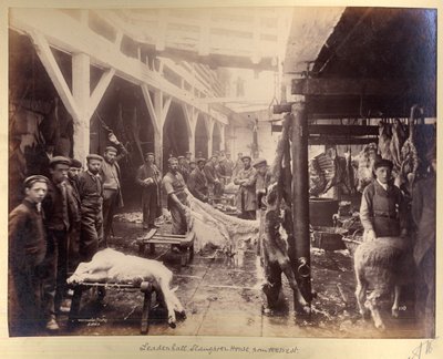 西側から見たLeadenhall Slaughter House 作： Edward Wormald