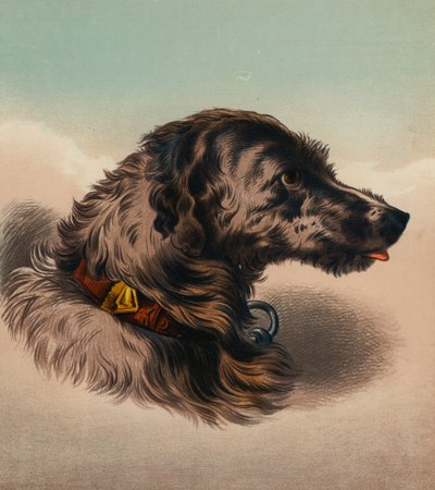 牡鹿の猟犬（？ 作： Edwin (after) Landseer
