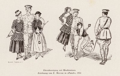 困難を伴う敬礼（リトグラフ） 作： Edwin A. Morrow