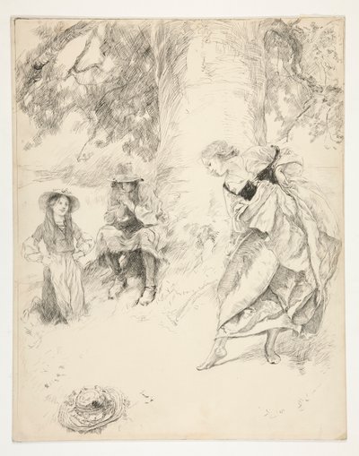 アマリリスの踊り 作： Edwin Austin Abbey