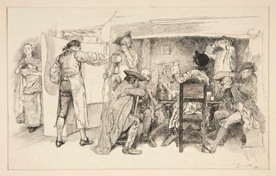 アンエールハウスルーム - 作： Edwin Austin Abbey