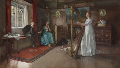 古い歌 作： Edwin Austin Abbey