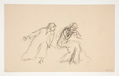 アンジェロとイザベラ (.1104 の研究) - 第 2 幕、第 4 場、測定には測定 作： Edwin Austin Abbey