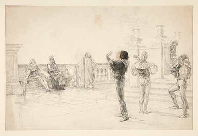 バルタザールは次のように歌います。 作： Edwin Austin Abbey
