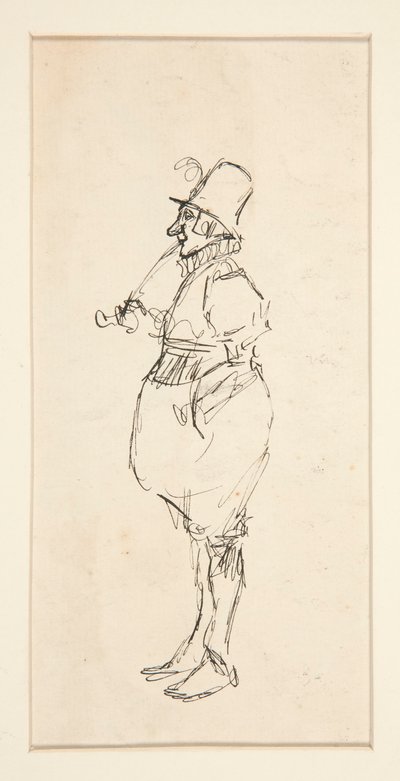 パンタロンの男の漫画 作： Edwin Austin Abbey