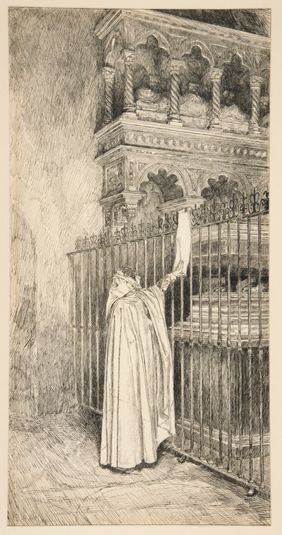 クラウディオ (巻物を読む): 作： Edwin Austin Abbey