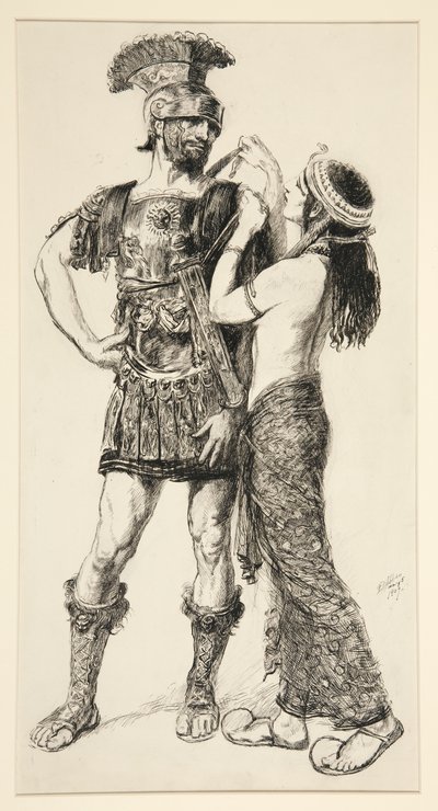 クレオパトラ： 作： Edwin Austin Abbey