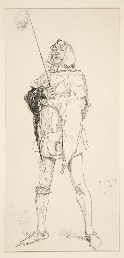 ピエロ： 作： Edwin Austin Abbey