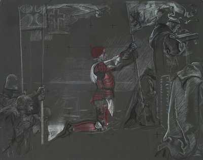 新世界を発見したコロンブス 作： Edwin Austin Abbey