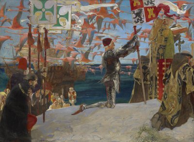 新世界のコロンブス、1906 作： Edwin Austin Abbey