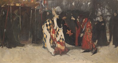 グロスター公リチャードとレディ・アンのための作曲研究 作： Edwin Austin Abbey