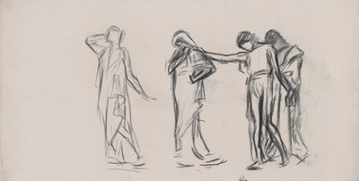構成研究、時間、下院議場、ペンシルバニア州議会議事堂、ハリスバーグ 作： Edwin Austin Abbey