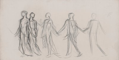 構成研究、時間、下院議場、ペンシルバニア州議会議事堂、ハリスバーグ 作： Edwin Austin Abbey