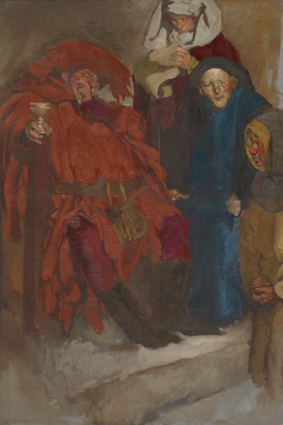 おそらくウィンザーのメリーワイフのための作曲研究 作： Edwin Austin Abbey