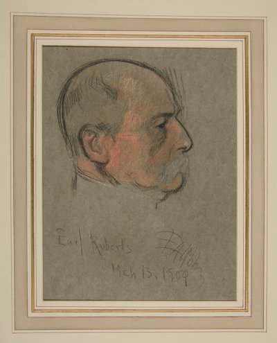 エドワード 7 世の戴冠式肖像画: Frederick Sleigh Roberts, Earl 作： Edwin Austin Abbey