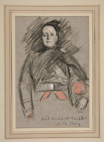 エドワード 7 世の戴冠式の肖像画: アーチボルド キャンベル卿 作： Edwin Austin Abbey