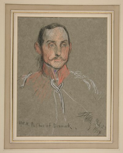 エドワード 7 世の戴冠式の肖像画: デンマークのチャールズ皇太子 作： Edwin Austin Abbey