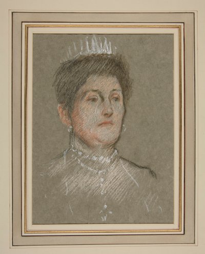 エドワード 7 世の戴冠式の肖像画: バッテンバーグのベアトリス王女 作： Edwin Austin Abbey