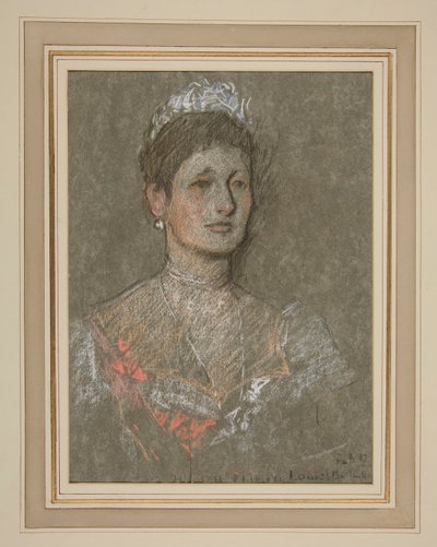 エドワード 7 世の戴冠式の肖像画: バッテンバーグのルイーズ王女 作： Edwin Austin Abbey