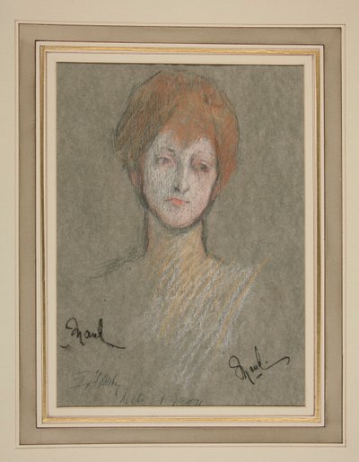 エドワード 7 世の戴冠式の肖像画: イギリスのモード王女 作： Edwin Austin Abbey