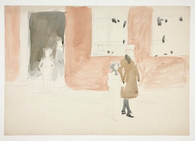 散歩するカップル - (未確認イラスト) 作： Edwin Austin Abbey