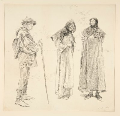 ダル、ナサニエル卿、ホロフェルネス、第4幕第2場、愛より 作： Edwin Austin Abbey