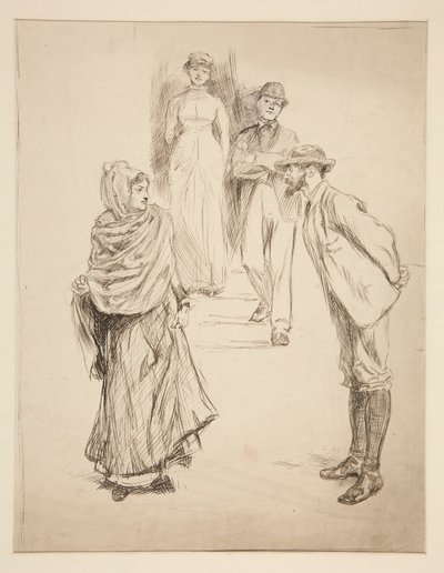 フィギュア シーン、お勉強 作： Edwin Austin Abbey