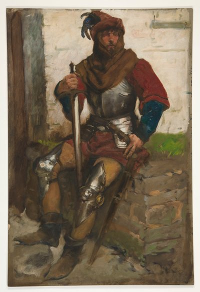 騎士のフィギュア研究 作： Edwin Austin Abbey