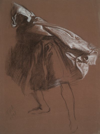 オセロのフィギュア研究 作： Edwin Austin Abbey