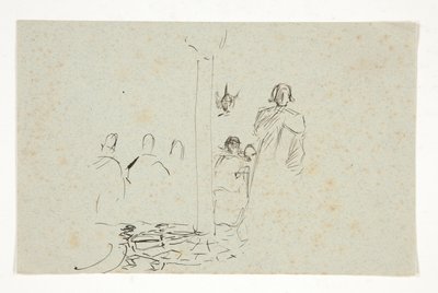 城のガラハッド、聖杯の探求 (1901 年に完成したボストン公立図書館のための 15 枚の絵画のシリーズ) の研究 作： Edwin Austin Abbey