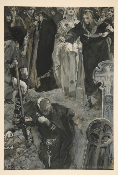 ハムレット： 作： Edwin Austin Abbey