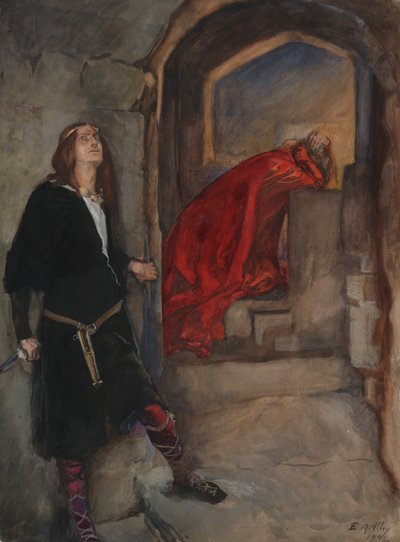 ハムレット： 作： Edwin Austin Abbey