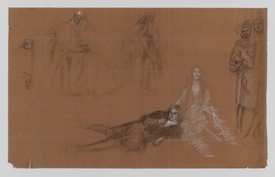 ハムレット - 絵のための漫画。 第2幕第2場 作： Edwin Austin Abbey