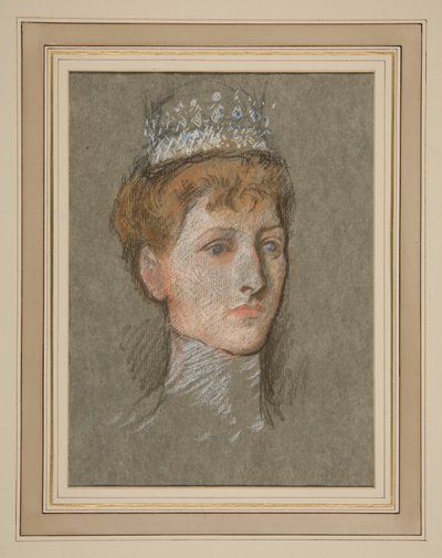 プリンセス オブ ウェールズ (クイーン メアリー) の頭 作： Edwin Austin Abbey
