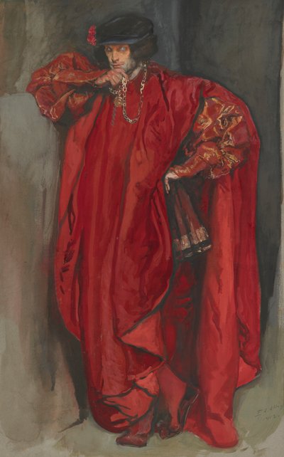 オセロのイアーゴー 作： Edwin Austin Abbey